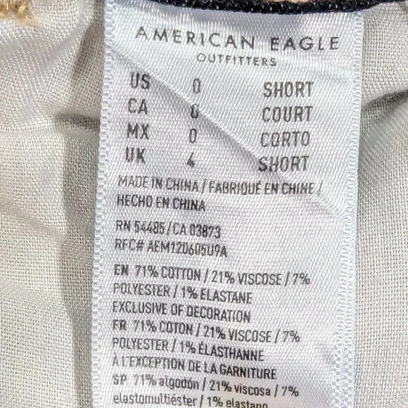 American Eagle Hi Rise Jeans Jegging with distressed details Super Stretch Skinn - Picture 11 of 15